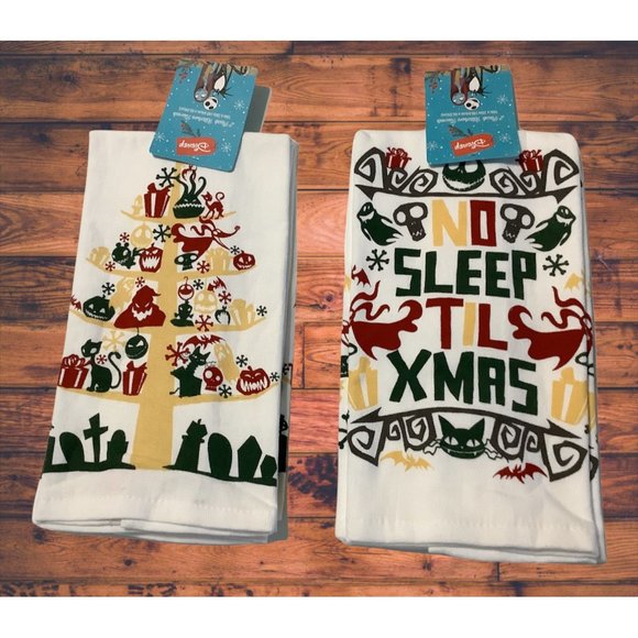 The Nightmare Before Christmas Kitchen Towel Set Disney Tim Burton Xmas Bundle - Picture 4 of 11